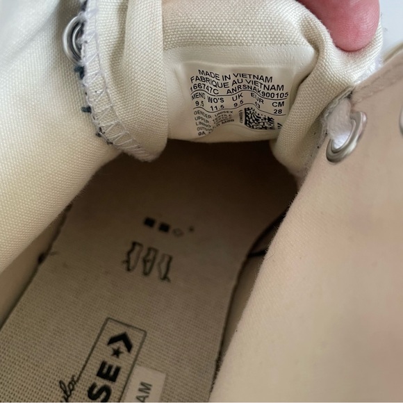 Converse Chuck 70 hi split logo play red white high top sneakers M 9.5 / W 11.5 - Picture 12 of 13